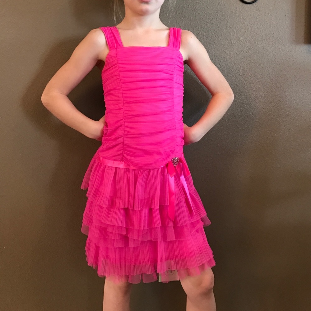 Bright pink Amy Byer dress
