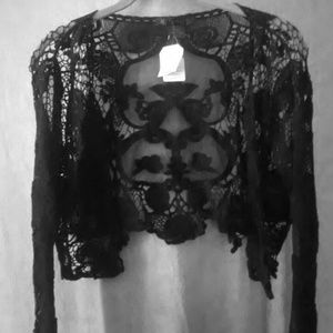 LACE SHRUG