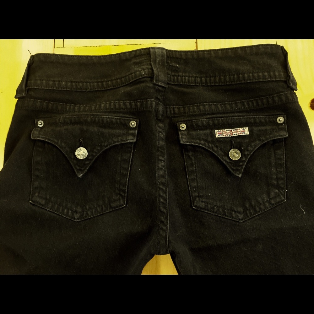 HUDSON Black Jeans - Triangle pocket