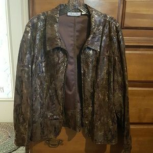 Snake skin look lightweight jacket