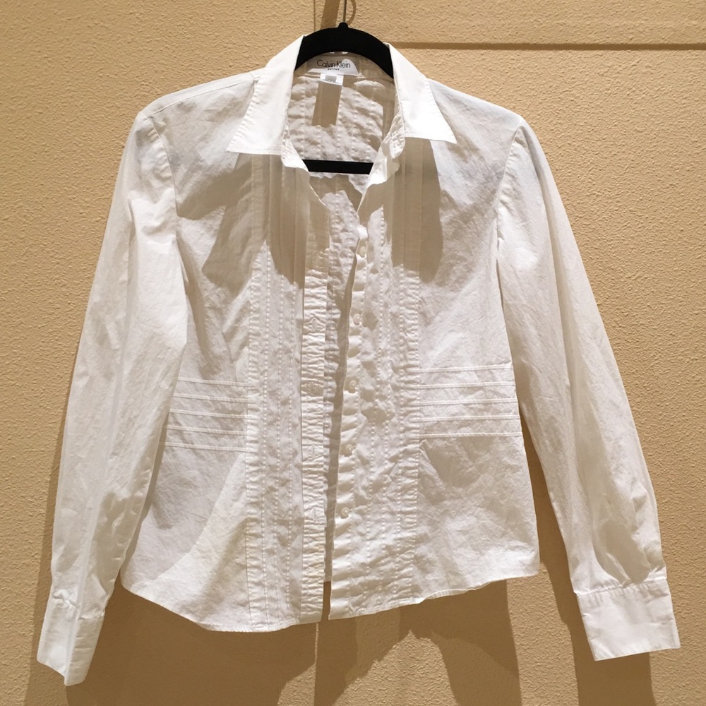 Detailed Button Down Calvin Klein Top