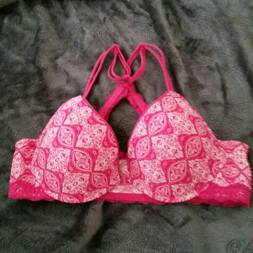 Never worn Razor Back Pink Bra