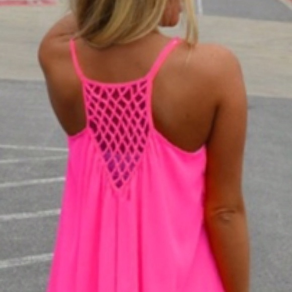 SZ MEDIUM‼️LAST ONE‼️ PINK SUMMER SWING DRESS. - Picture 4 of 7