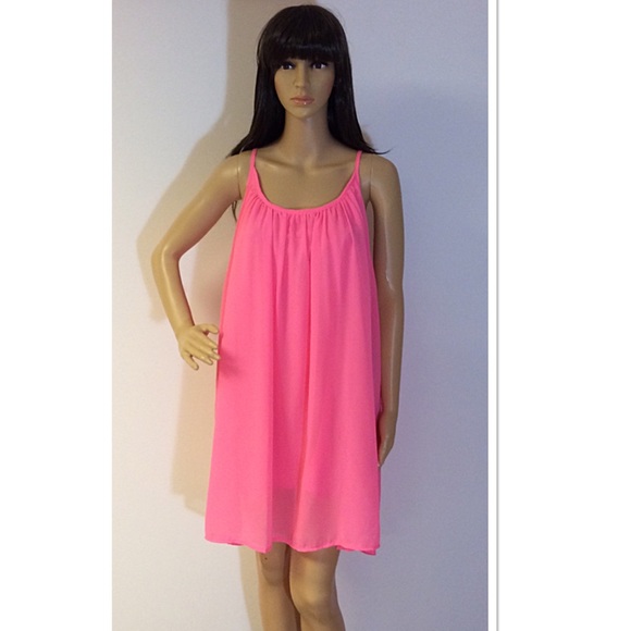 SZ MEDIUM‼️LAST ONE‼️ PINK SUMMER SWING DRESS. - Picture 5 of 7