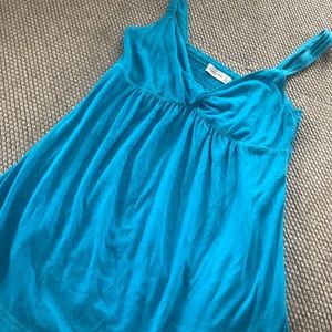 Light blue flattering tank top