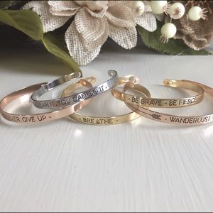 Stacking Cuff Bracelets Gold Silver Rose Gold