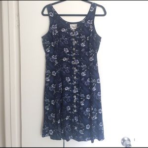 ❗️SOLD❗️Vintage 90's Grunge Button Floral Skater