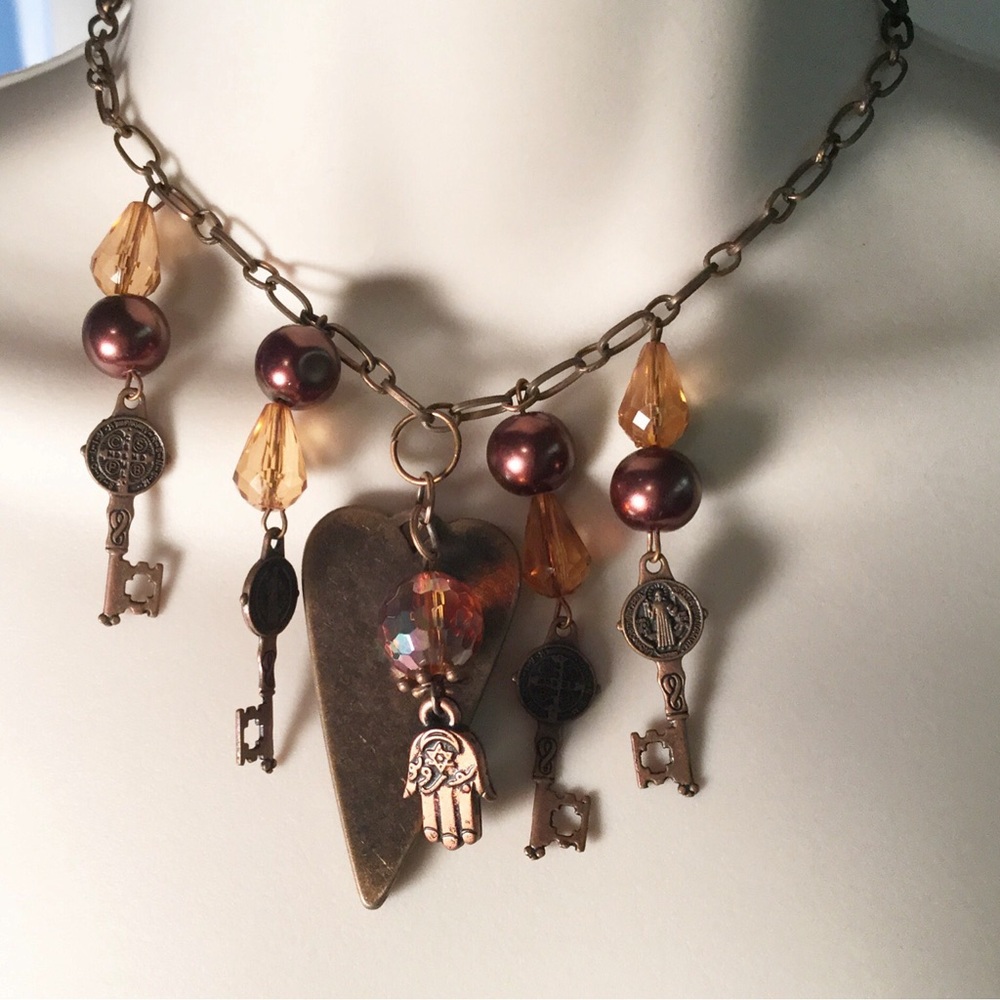 Bronze heart Necklace