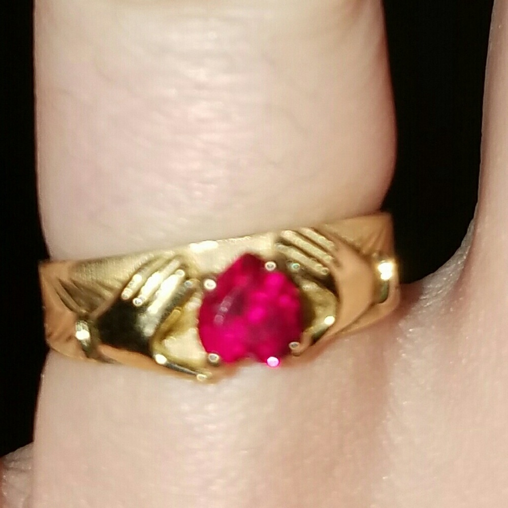 Genuine 14 karat solid gold ring