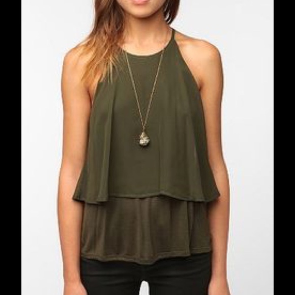 Daydreamer LA High Neck Double Layer Cami