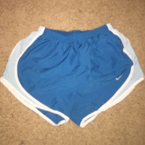 Blue nike running shorts size small
