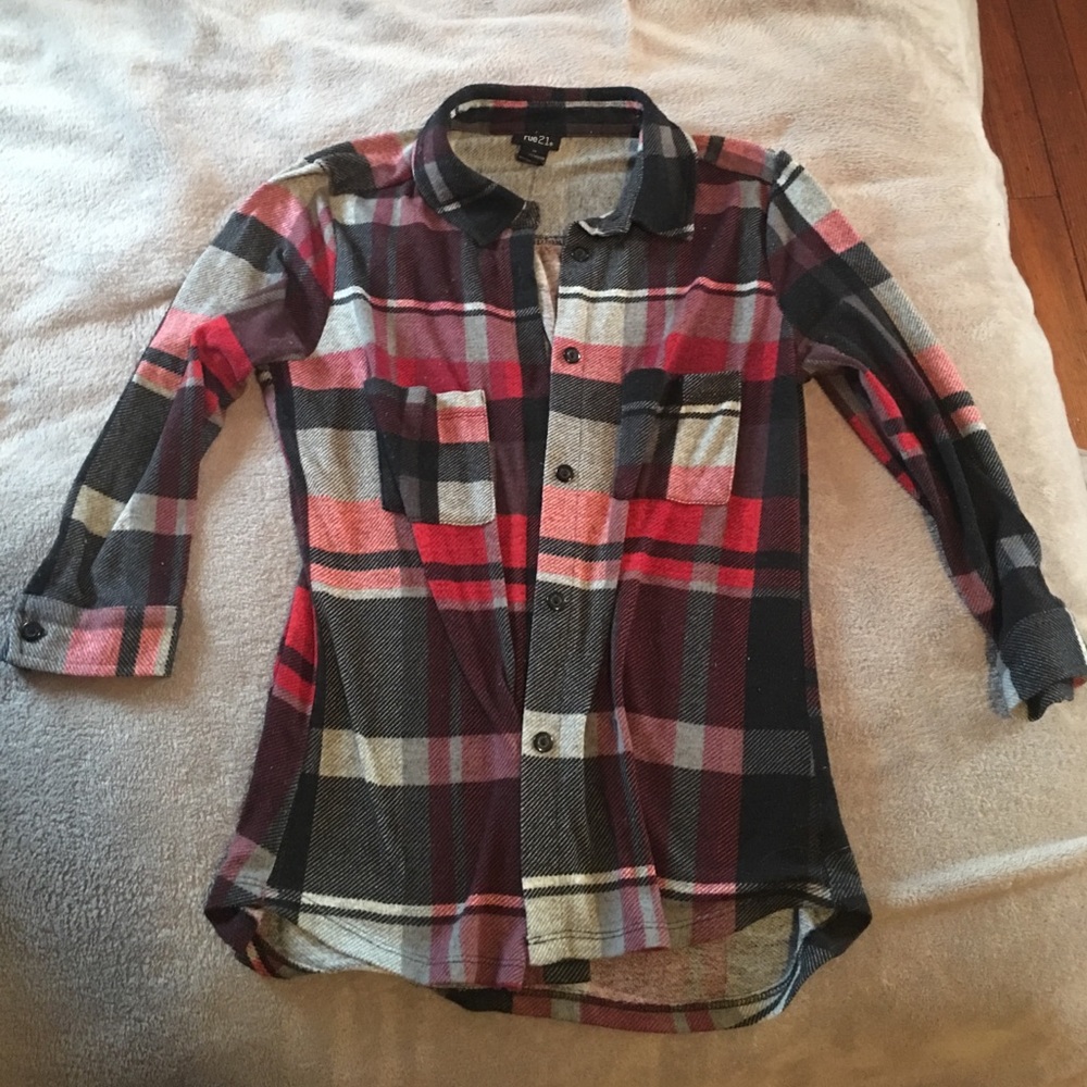 Black, red, & gray flannel