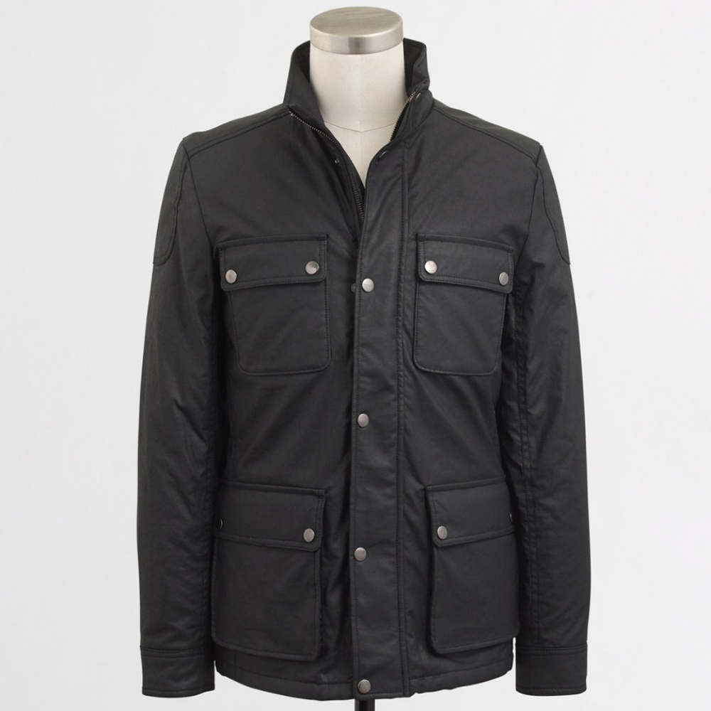 J. Crew Factory Waxed Cotton Field Jacket