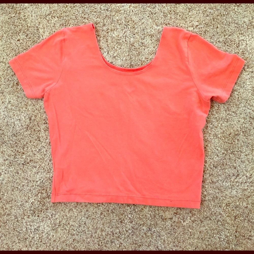 AMERICAN APPAREL short sleeve crop top