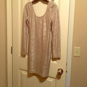 Bcbg generation gold scoop neck dress, never worn