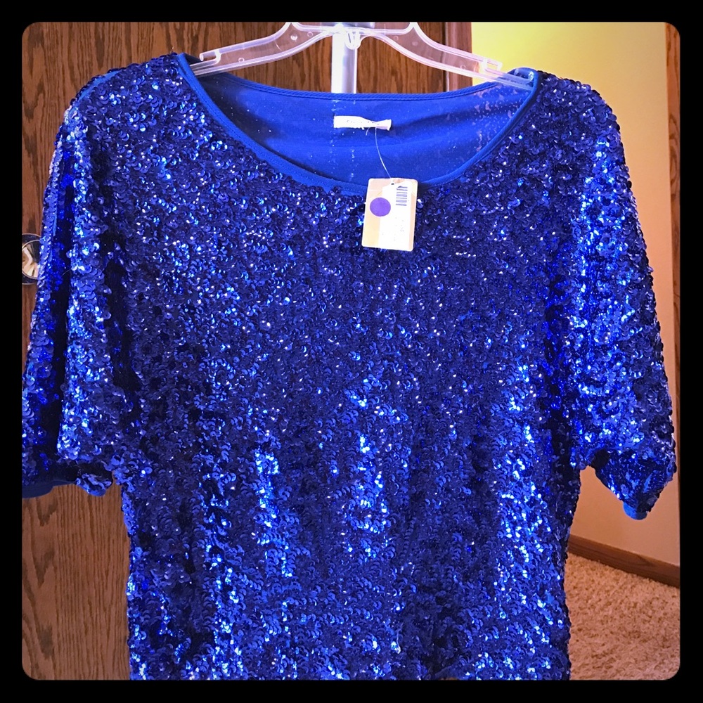 Blue Sequence top