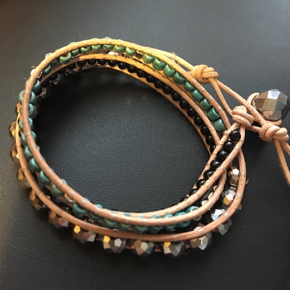 HP🎉3/22🎉🆕Handmade Leather Triple Wrap Bracelet - Picture 5 of 6