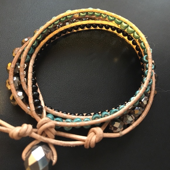 HP🎉3/22🎉🆕Handmade Leather Triple Wrap Bracelet - Picture 6 of 6