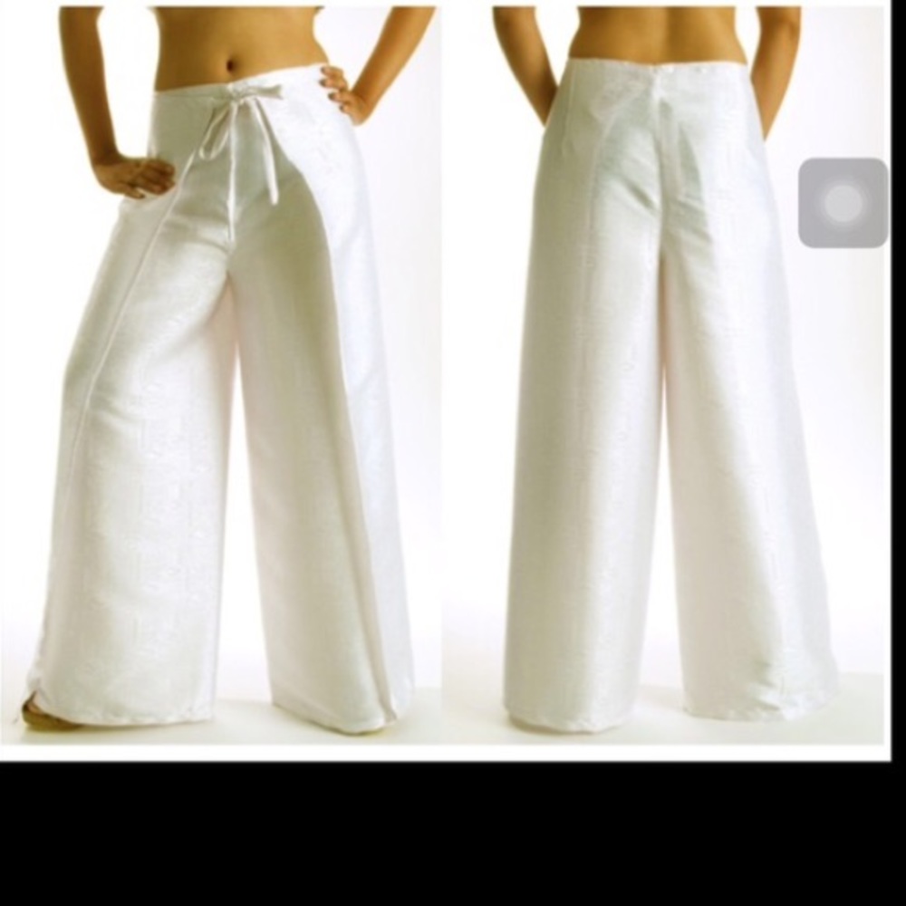 Free fitting Sarong wrap pants Ivory color
