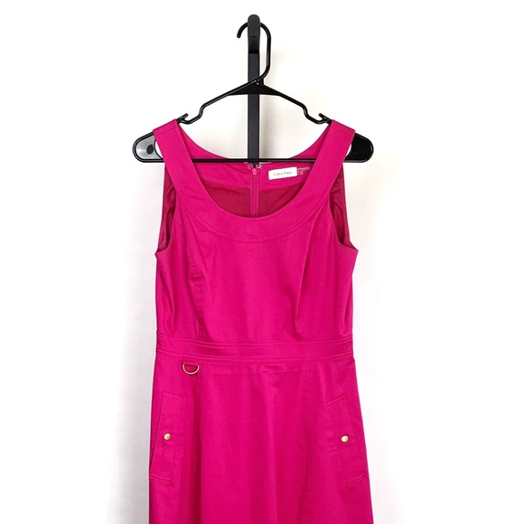 Calvin Klein Dresses & Skirts - Calvin Klein Hot Pink Dress With Pockets