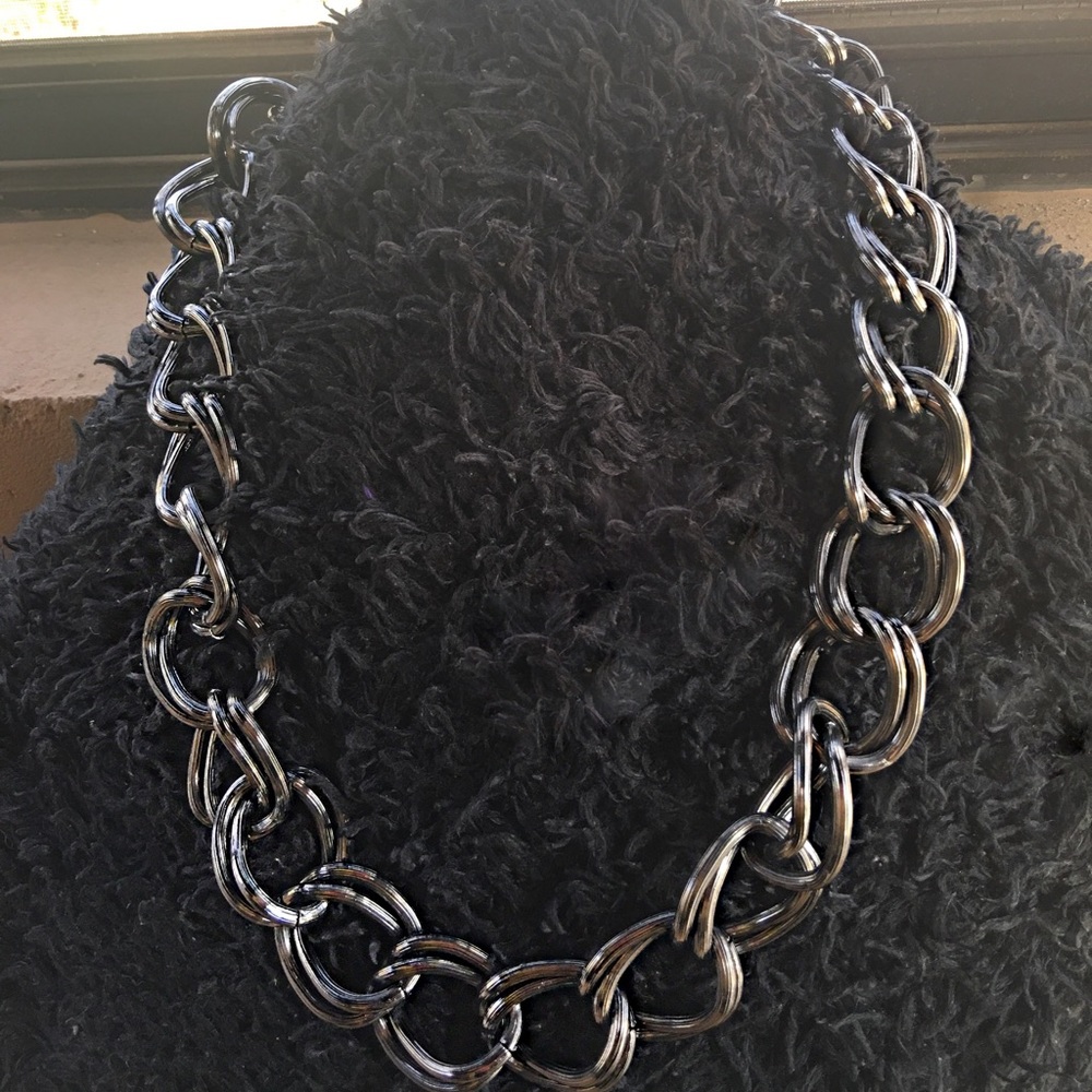 Dark Grey chain necklace