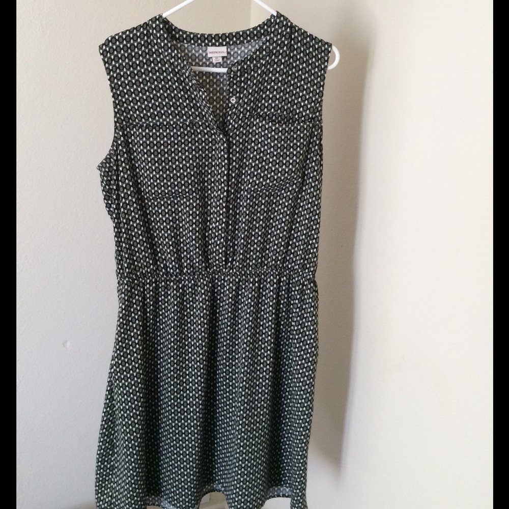 Patterned shirt dress