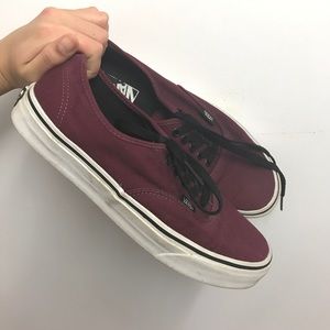 Maroon Vans