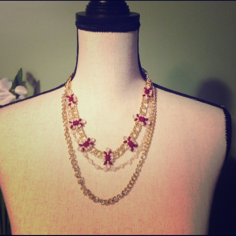 Multi Strand Statement Necklace- NWT