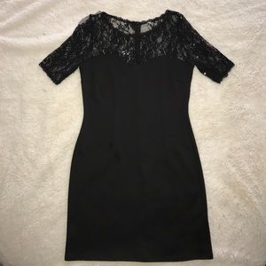 Black sleeved dress
