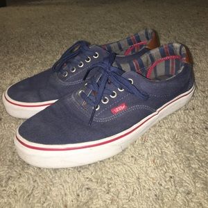 Navy Vans shoes .. Size Mens 9.5 / Womens 11