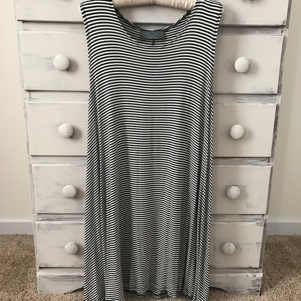 Striped swing dress