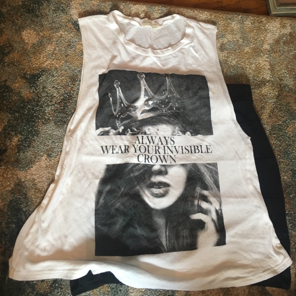 Black and white tank