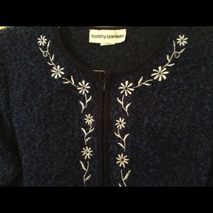 Cathy Daniels crew neck Sweater/Jacket large