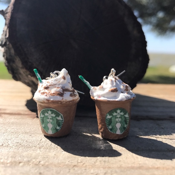 Bundle of three Starbucks handmade earrings - Picture 3 of 6