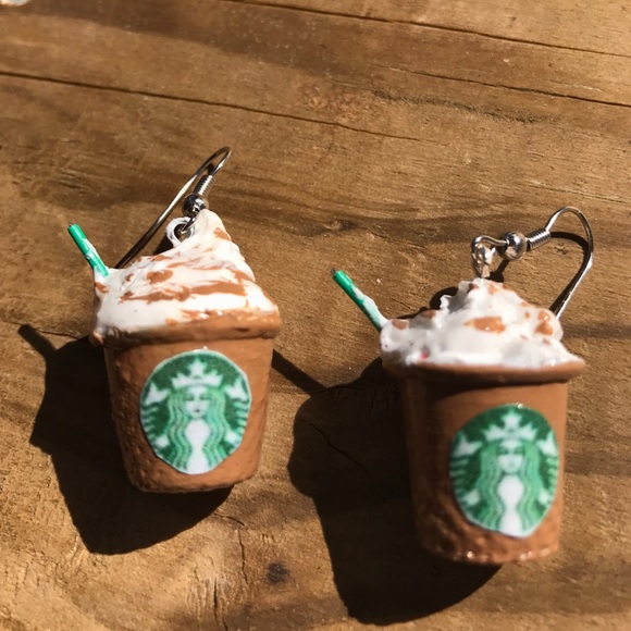 Bundle of three Starbucks handmade earrings - Picture 4 of 6