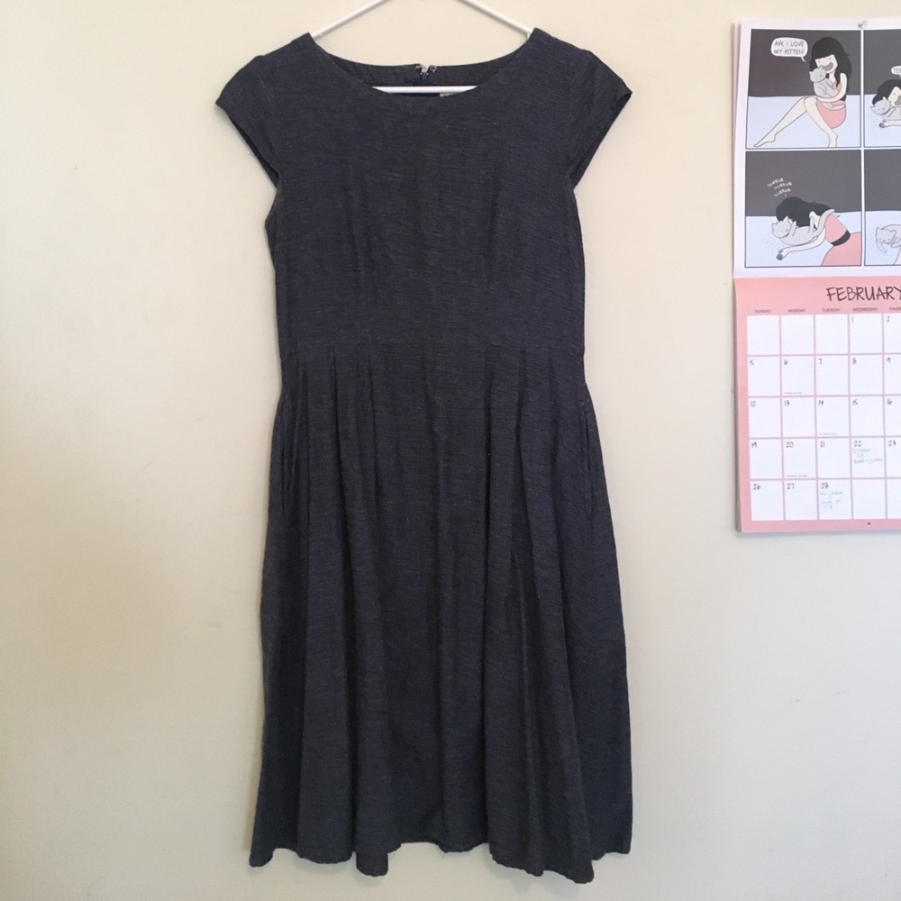 Fair Trade 100% Cotton Dress (Navy)