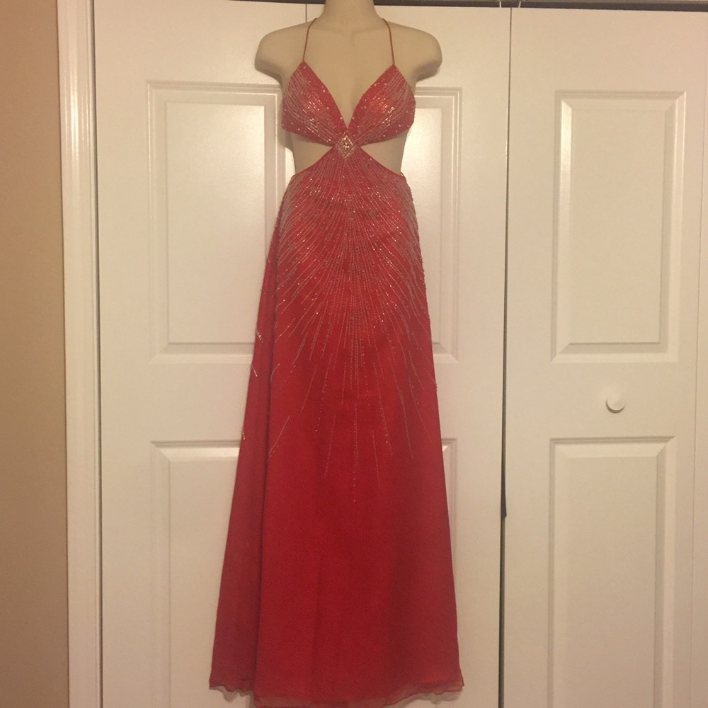 Red Sequin Formal dress