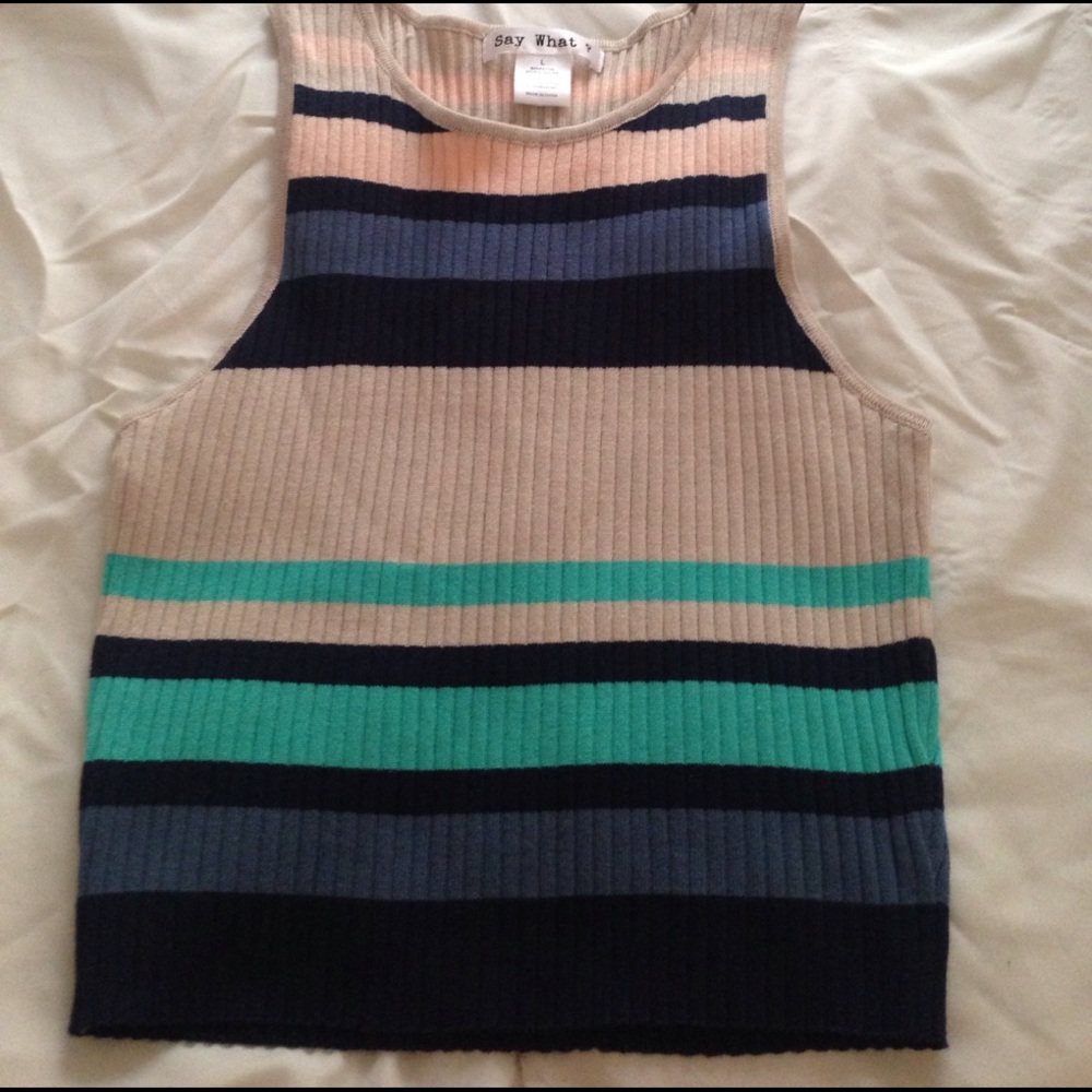 Multicolor crop top