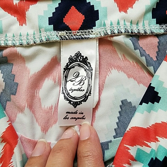 2B Together Colorful Palazzo Pants - Picture 2 of 3