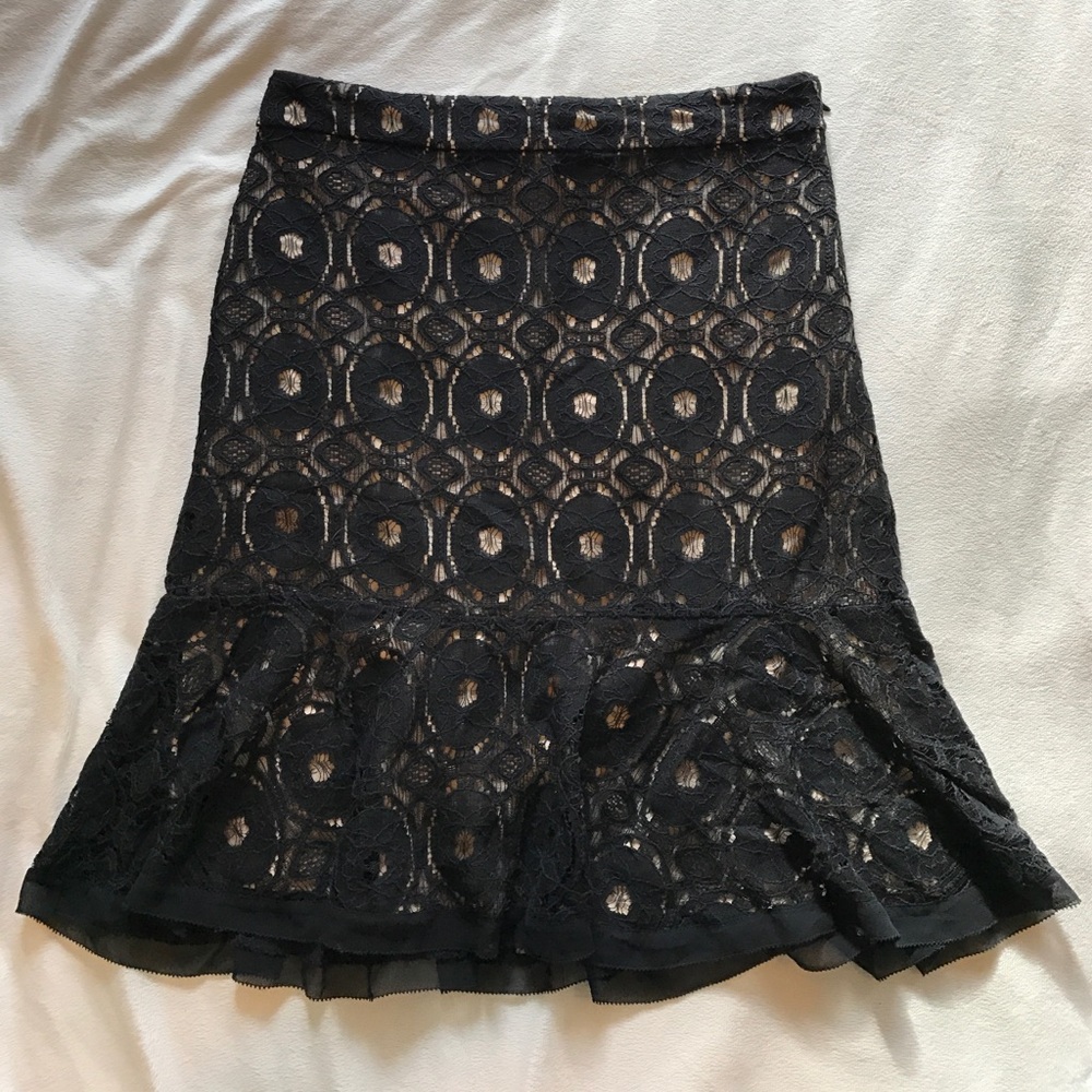 Ann Taylor Lace Trumpet Skirt