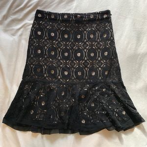 Ann Taylor Lace Trumpet Skirt