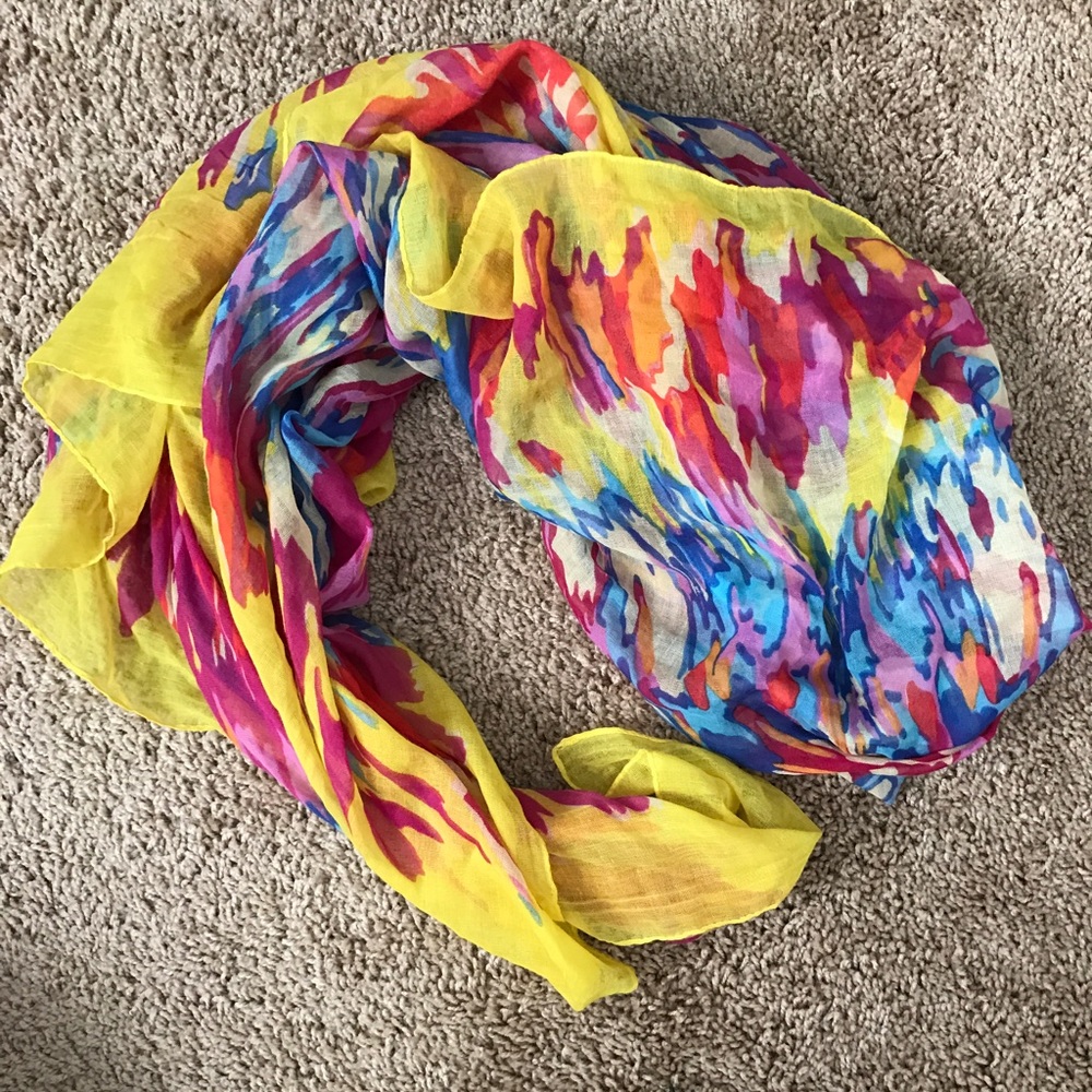 Tie dye summer scarf