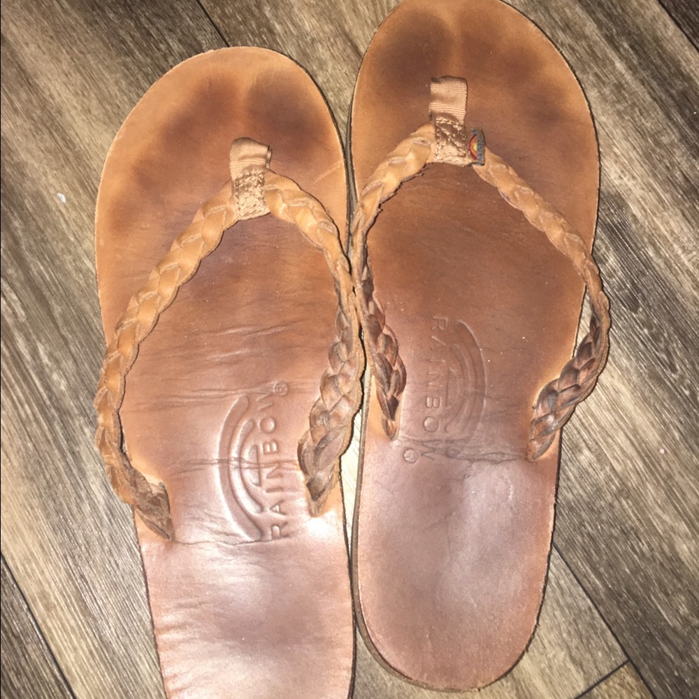 Rainbow sandals ! Super cute only worn a few times