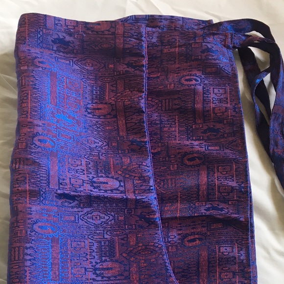 Free fitting sarong wrap pants two tone color - Picture 3 of 4