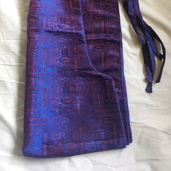 Free fitting sarong wrap pants two tone color - Picture 4 of 4