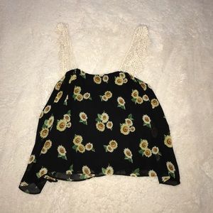 F21 Sunflower Tank Top