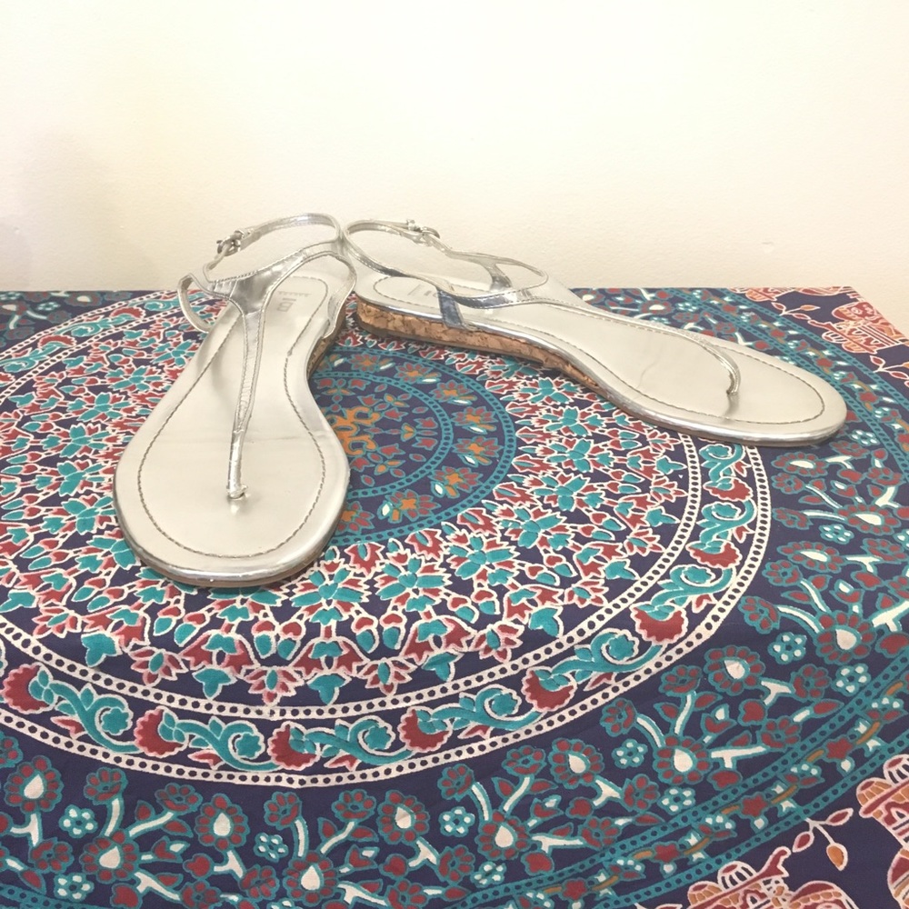 Bakers Shoes silver sandals
