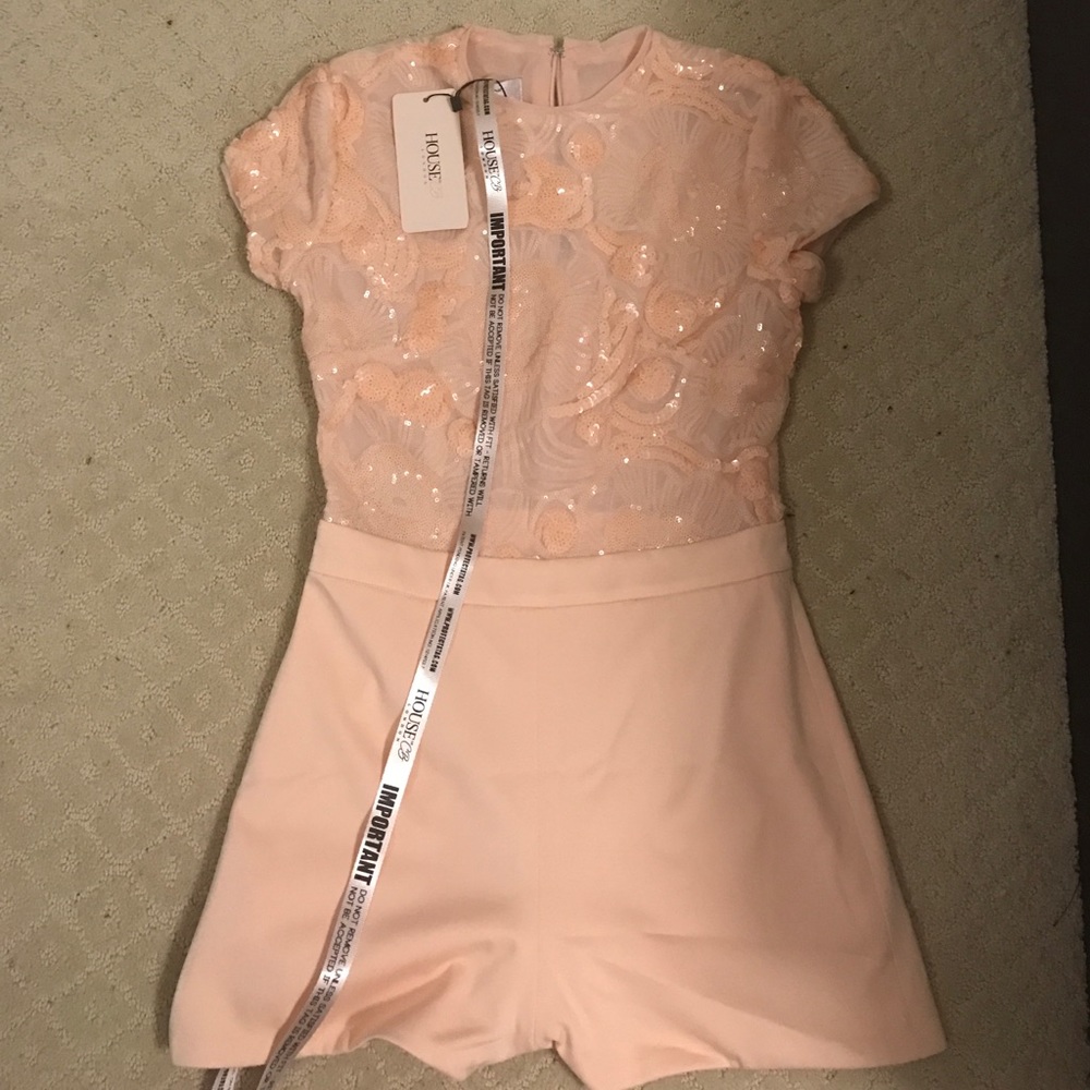 Cream Sequenced Romper