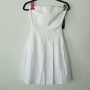 New york&co white formal dress