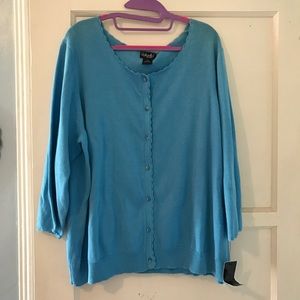 Blue Scallop Sweater